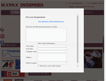 Tablet Screenshot of mvpnk.com